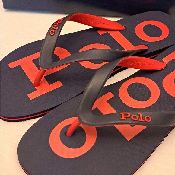 Men's sz 9/10 Polo Ralph Lauren Flip Flops - Picture 6 of 9